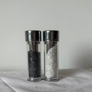 Crystal salt and pepper shakers